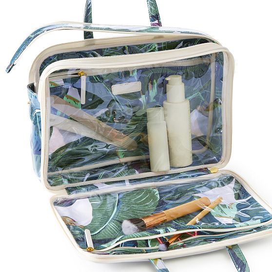 Wrapables Kosmetiktaschen-Set Mit Katzengesichtern – 2 Stück, Sand & Grumpy, 18,4x11,4 Cm, Aus Microfleece