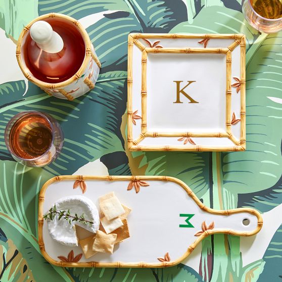 Ceramic Bamboo Cheese Board