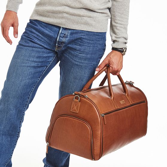 Carson Leather 2-in-1 Garment Bag