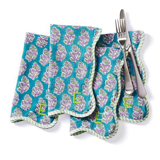 Furbish Block Print Napkins, Set of 4