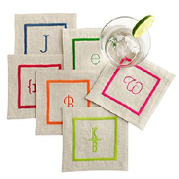 Satin Stitch Linens