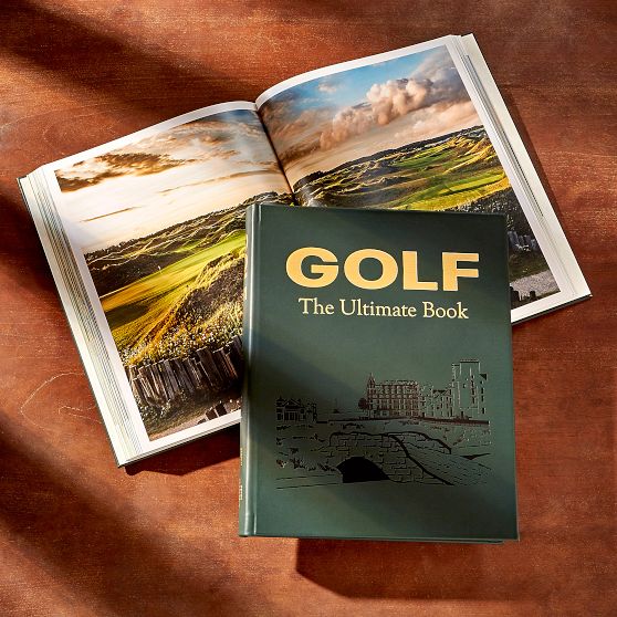 Leather Bound &quot;Ultimate Golf&quot; Book