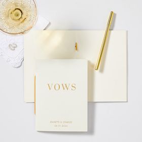Leather Wedding Vow Books