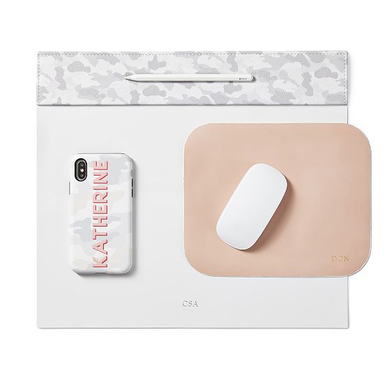 Camo Leather Laptop Desk Blotter