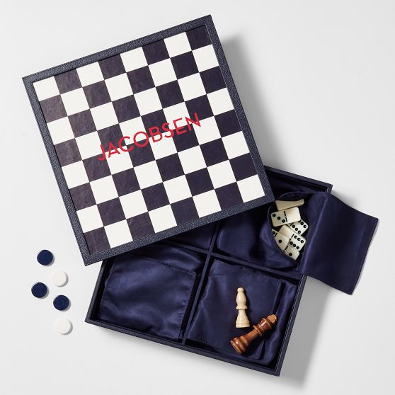 3-in-1 Chess, Checkers, and Dominoes Game Set