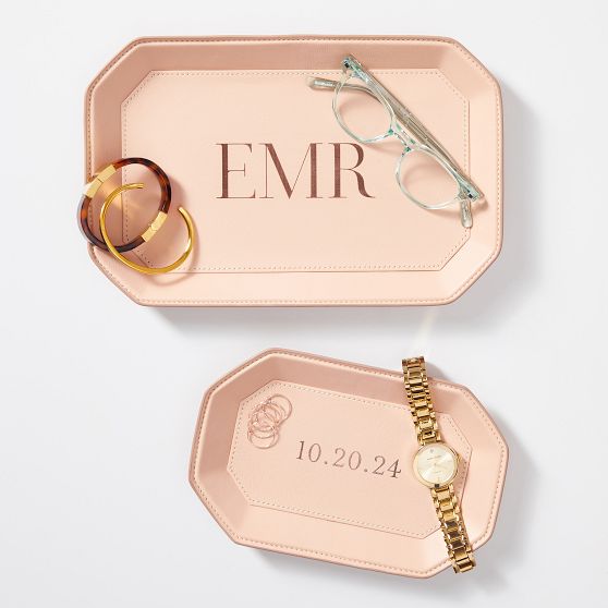 Geo Leather Catchall