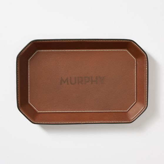 Geo Leather Catchall