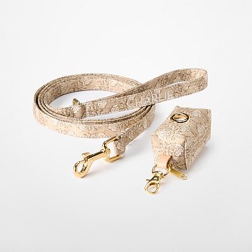 Block Print Dog Leash Set, Desert Flower, Small