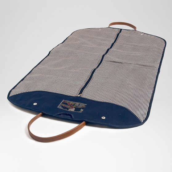Canvas Twill Stripe Garment Bag