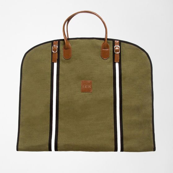 Canvas Twill Stripe Garment Bag