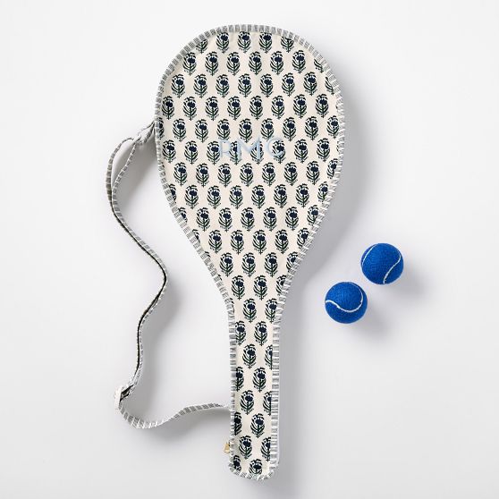 Block Print Tennis Racket Cover