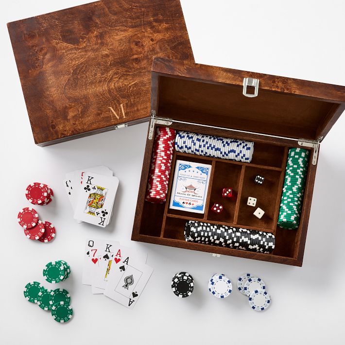 Burlwood Poker Game Set