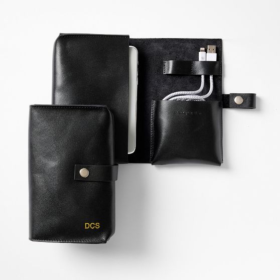 Graham Leather Travel Tech Organizer