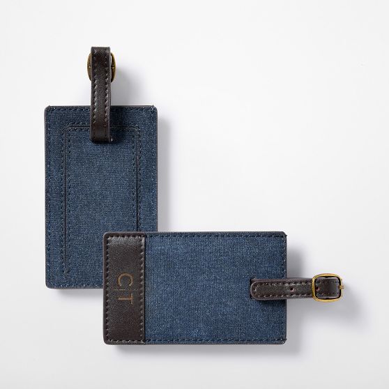 Jack Waxed Canvas Luggage Tag