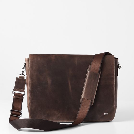 Graham Leather Messenger Bag