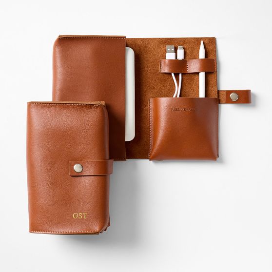 Graham Leather Travel Tech Organizer