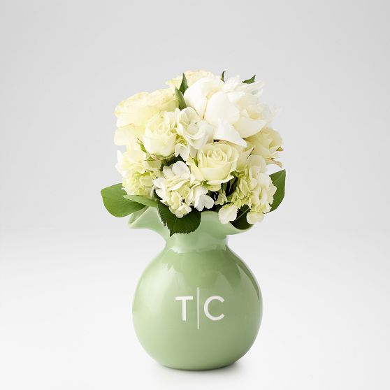 Ceramic Ruffle Vase - Add Personalization