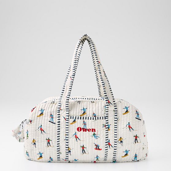 Block Print Duffle Bag