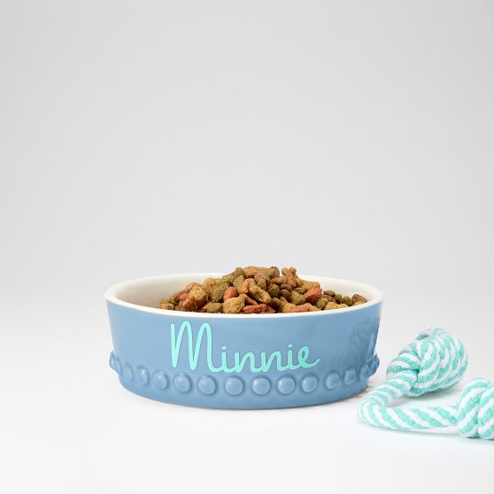 Beaded Ceramic Pet Bowl