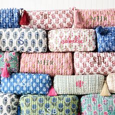 Block Print Travel Pouch