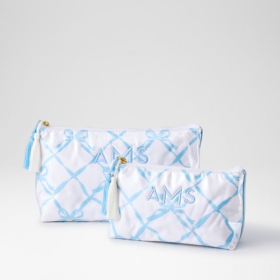 Clear Coated Travel Pouch, Set of 2