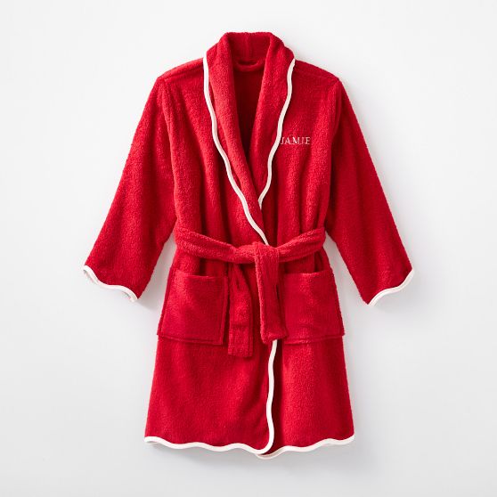 Kids Scalloped Bath Robe