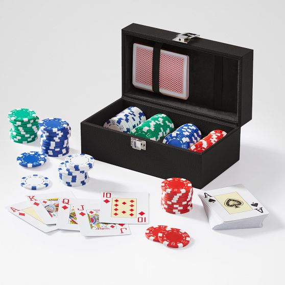 Leather Poker Set