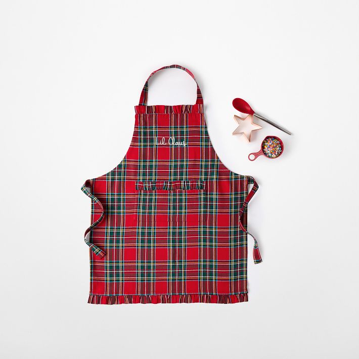 Tartan Plaid Ruffle Apron | Mark and Graham