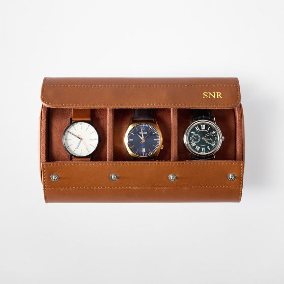 Graham Leather Travel Watch Roll