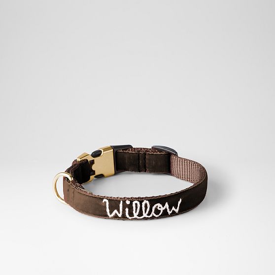 Hand-Embroidered Velvet Collar