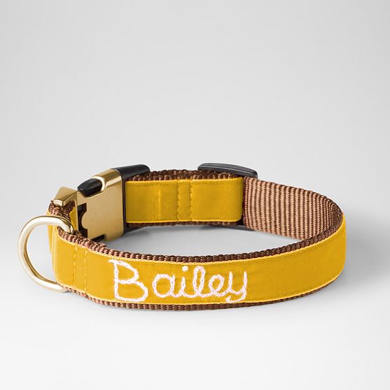 Hand-Embroidered Velvet Collar