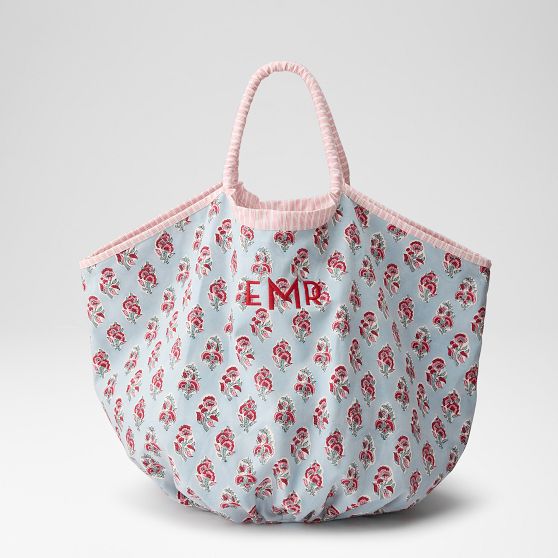 Block Print Oversized Canvas Tote