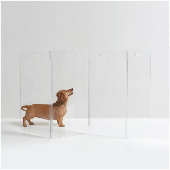 Hiddin Lucite Zig Zag Pet Gate