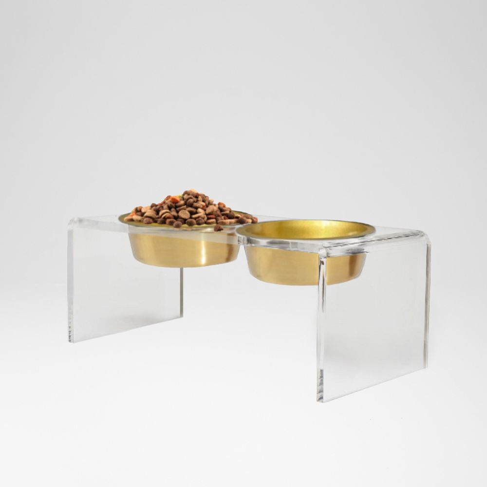 Hiddin Lucite Pet Feeder