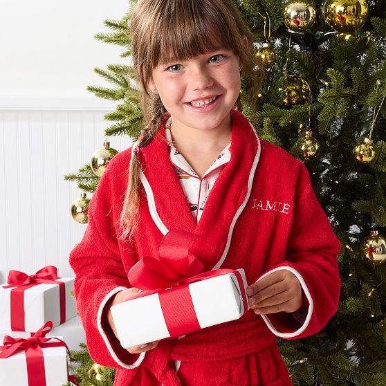 Kids Scalloped Bath Robe