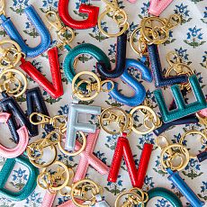 Mark & Graham x Pencil & Paper Co. Leather Initial Keychain