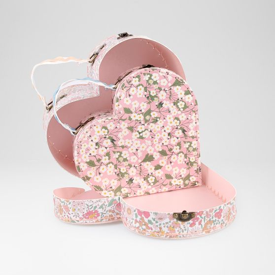 Meri Meri x Liberty London Heart Suitcase Set