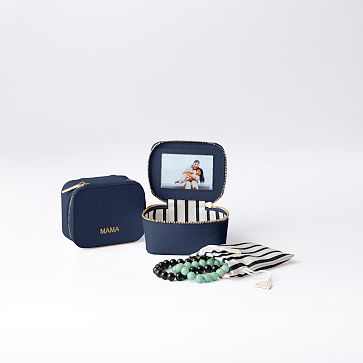 Scalloped Raffia Jewelry Box