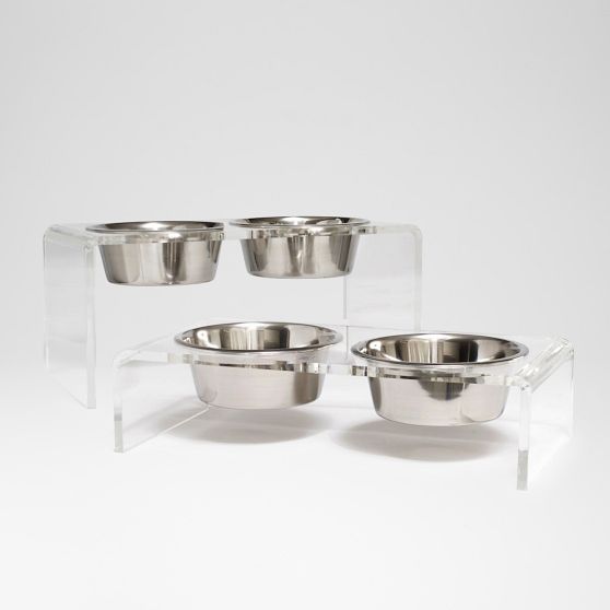 Hiddin Lucite Pet Feeder