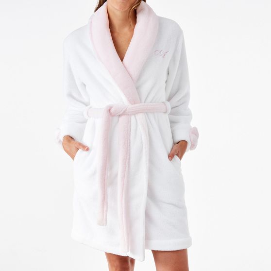 Plush Bow Robe