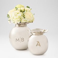 Metal Ruffle Vase