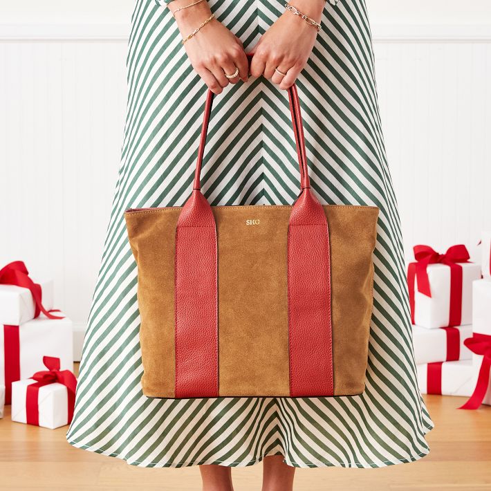 Luciana Italian Suede Tote