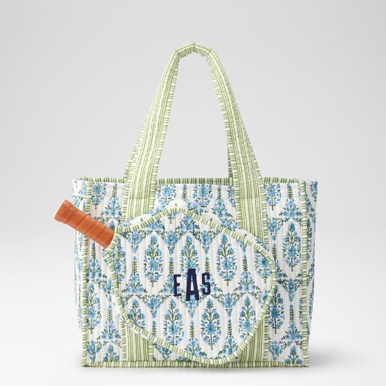 Block Print Pickleball Tote