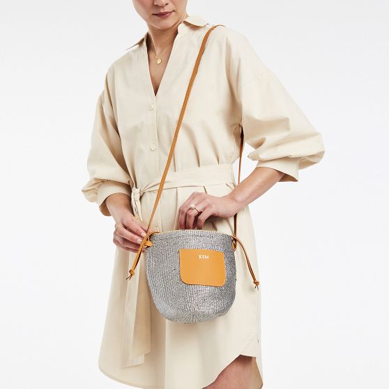 Handwoven Metallic Crossbody