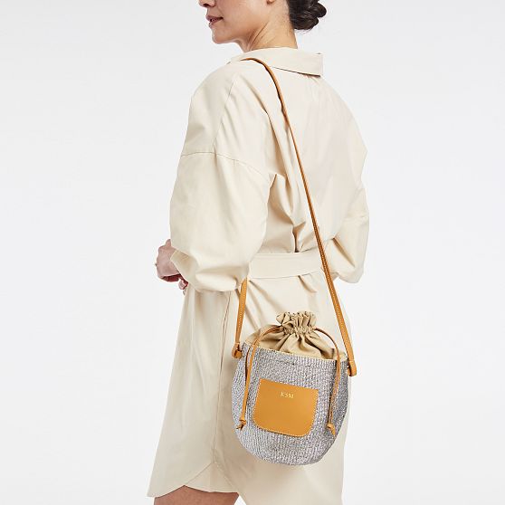 Handwoven Metallic Crossbody