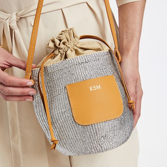 Handwoven Metallic Crossbody