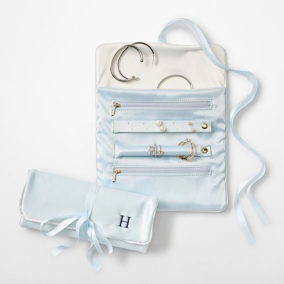 Satin Jewelry Roll Up