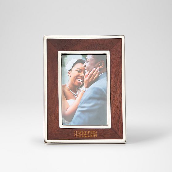 Silver and Wood Photo Frame
