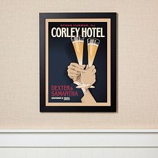 First Toast Personalized Wall Art