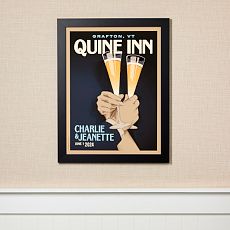 First Toast Personalized Wall Art